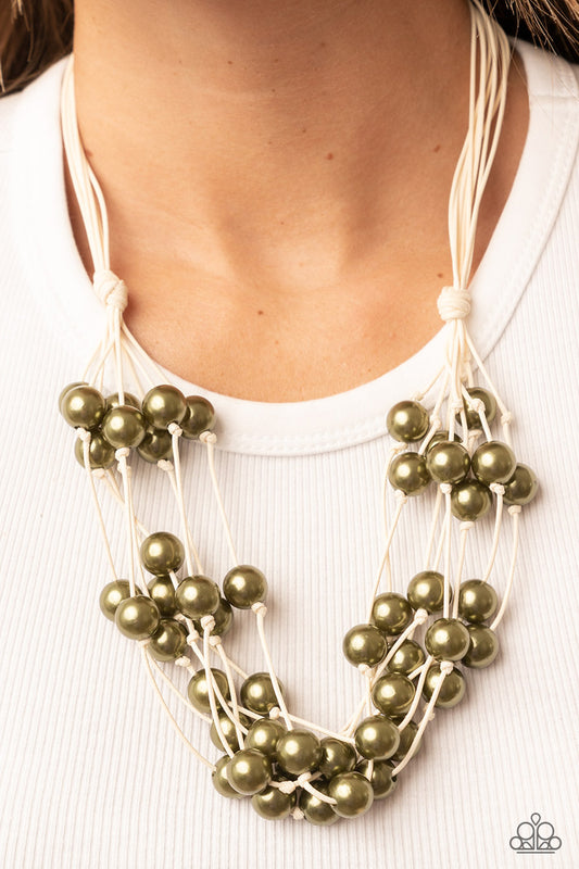Yacht Catch - green - Paparazzi necklace