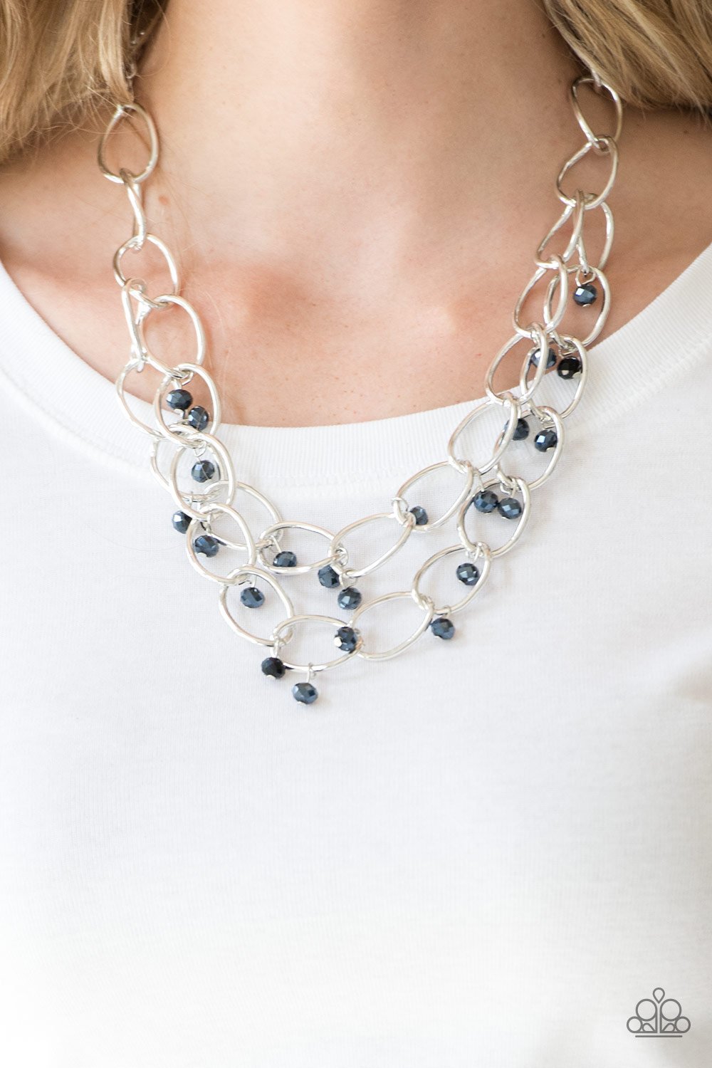 Yacht Tour - blue - Paparazzi necklace