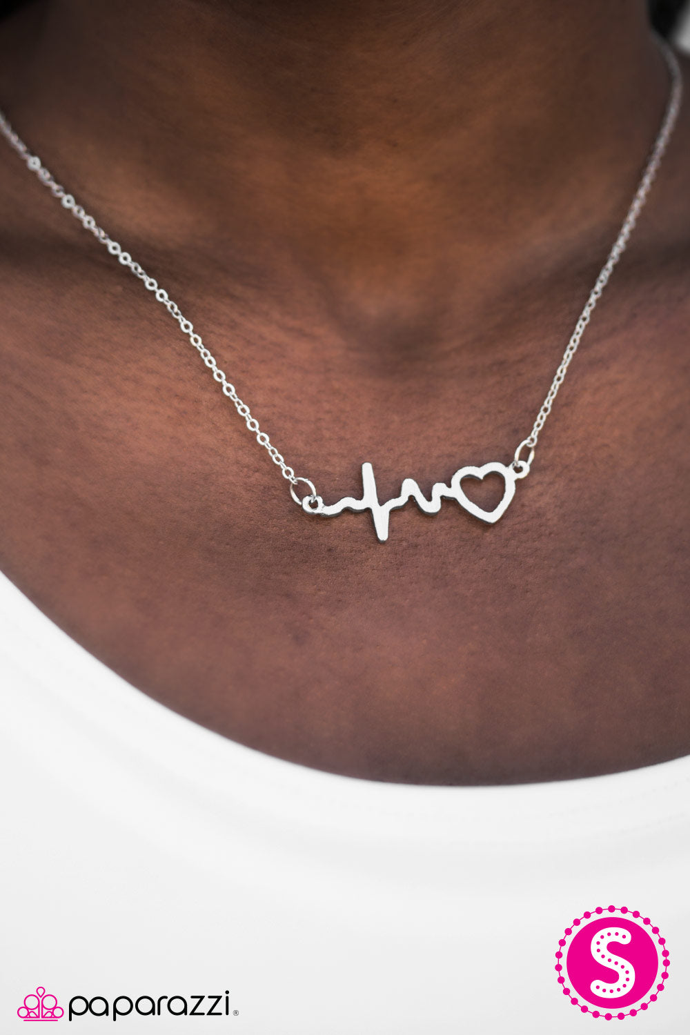 You Make My Heart Sing - silver - Paparazzi necklace