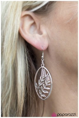 You Reap What You Sow - silver - Paparazzi earrings