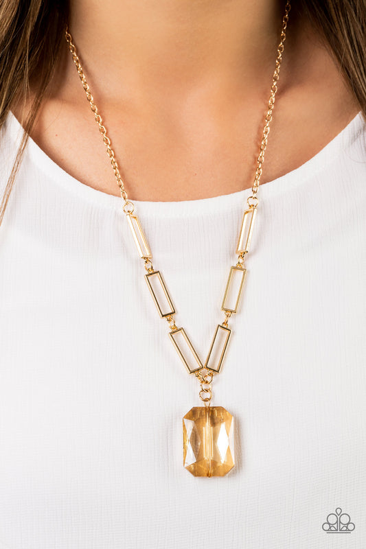 You Better Recognize - gold - Paparazzi necklace