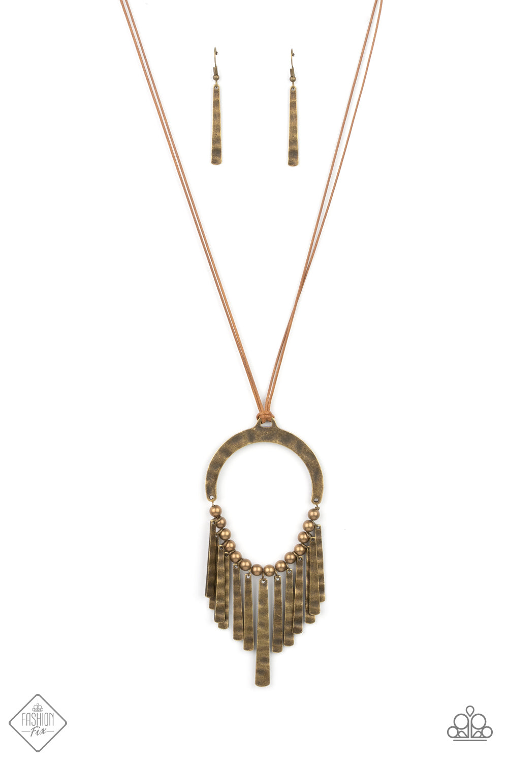 You Wouldn't FLARE! - brass - Paparazzi necklace