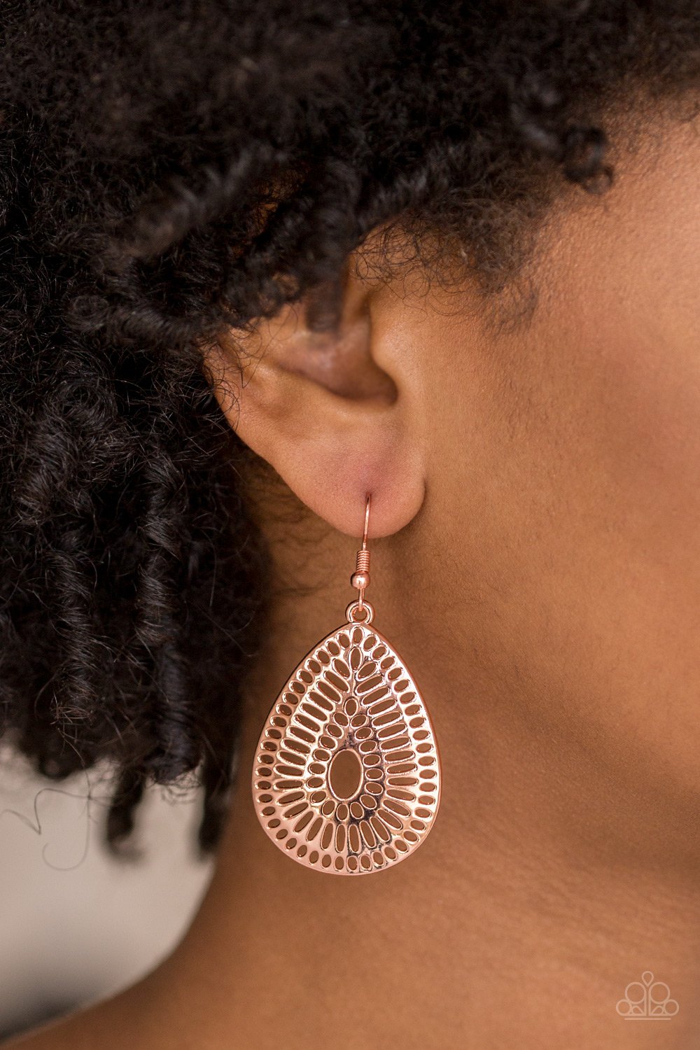 You Look GRATE - copper - Paparazzi earrings