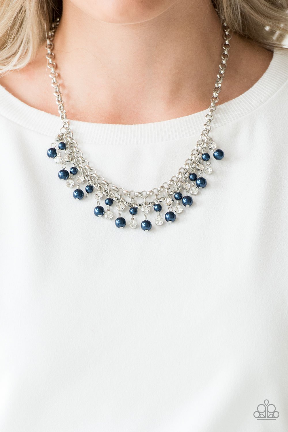You May Kiss the Bride - blue - Paparazzi necklace