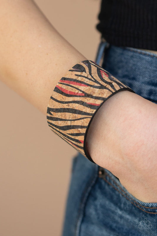 Zebra Zone-red-Paparazzi bracelet