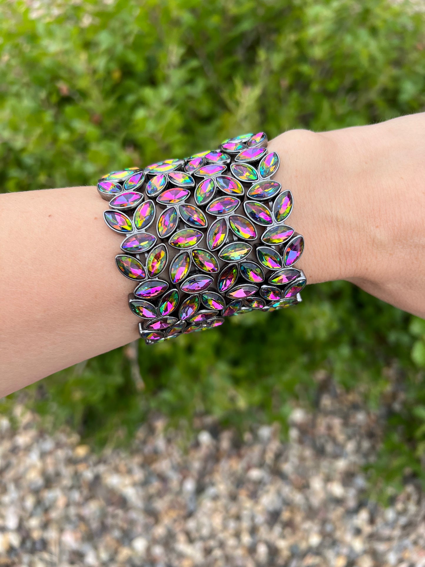 Gilded Gardens - multi (oil spill) - Paparazzi bracelet