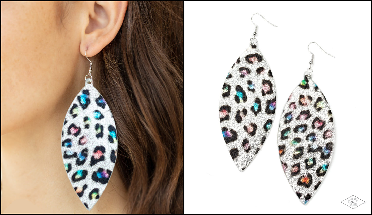 Once a CHEETAH, Always a CHEETAH - Multi - Paparazzi earrings