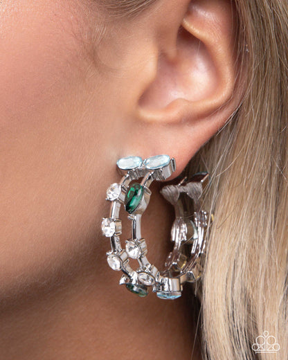 5th Avenue Fare - green - Paparazzi earrings