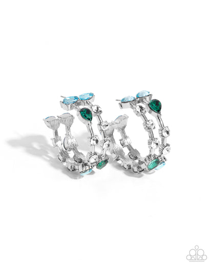 5th Avenue Fare - green - Paparazzi earrings
