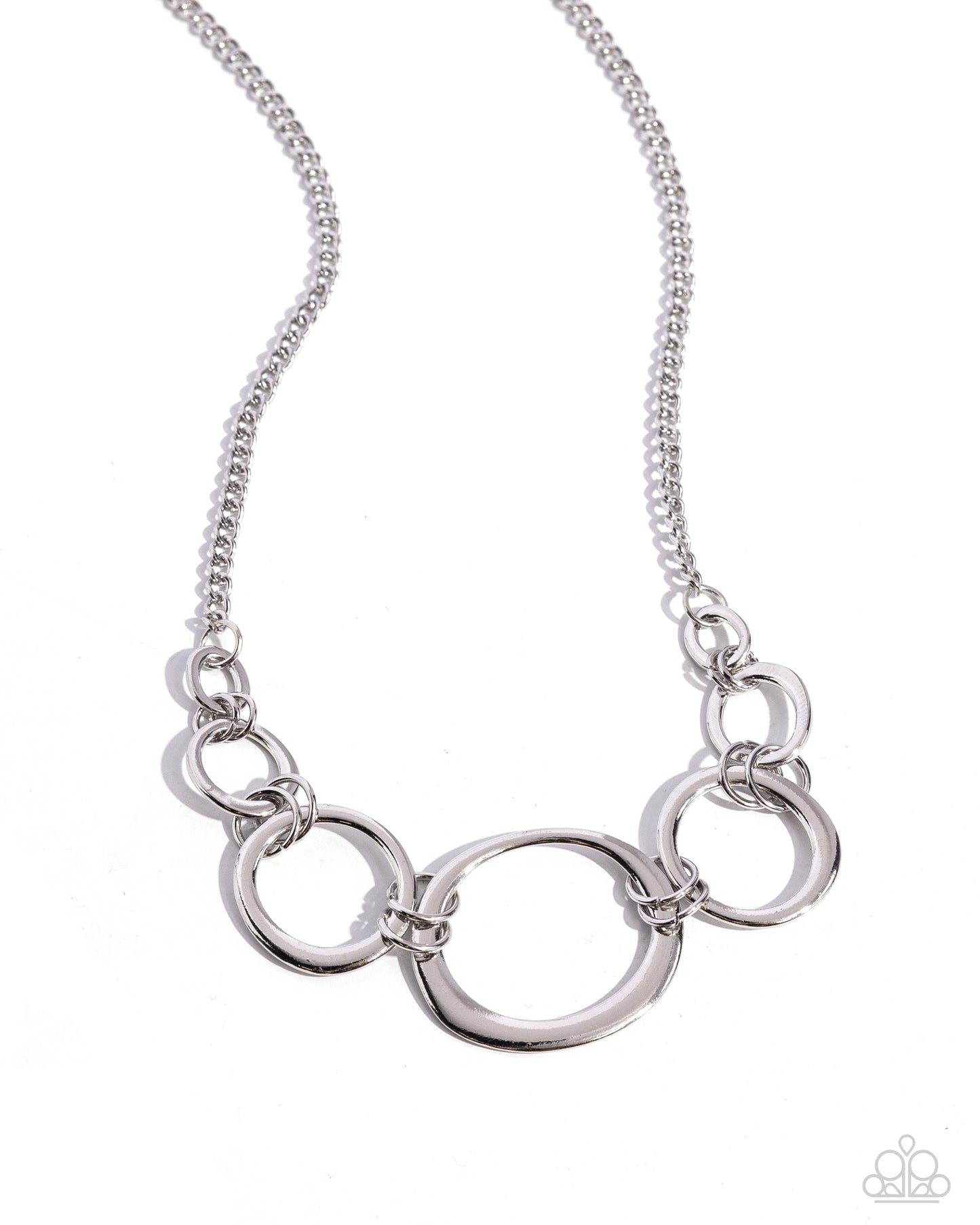 Short Circuit - silver - Paparazzi necklace