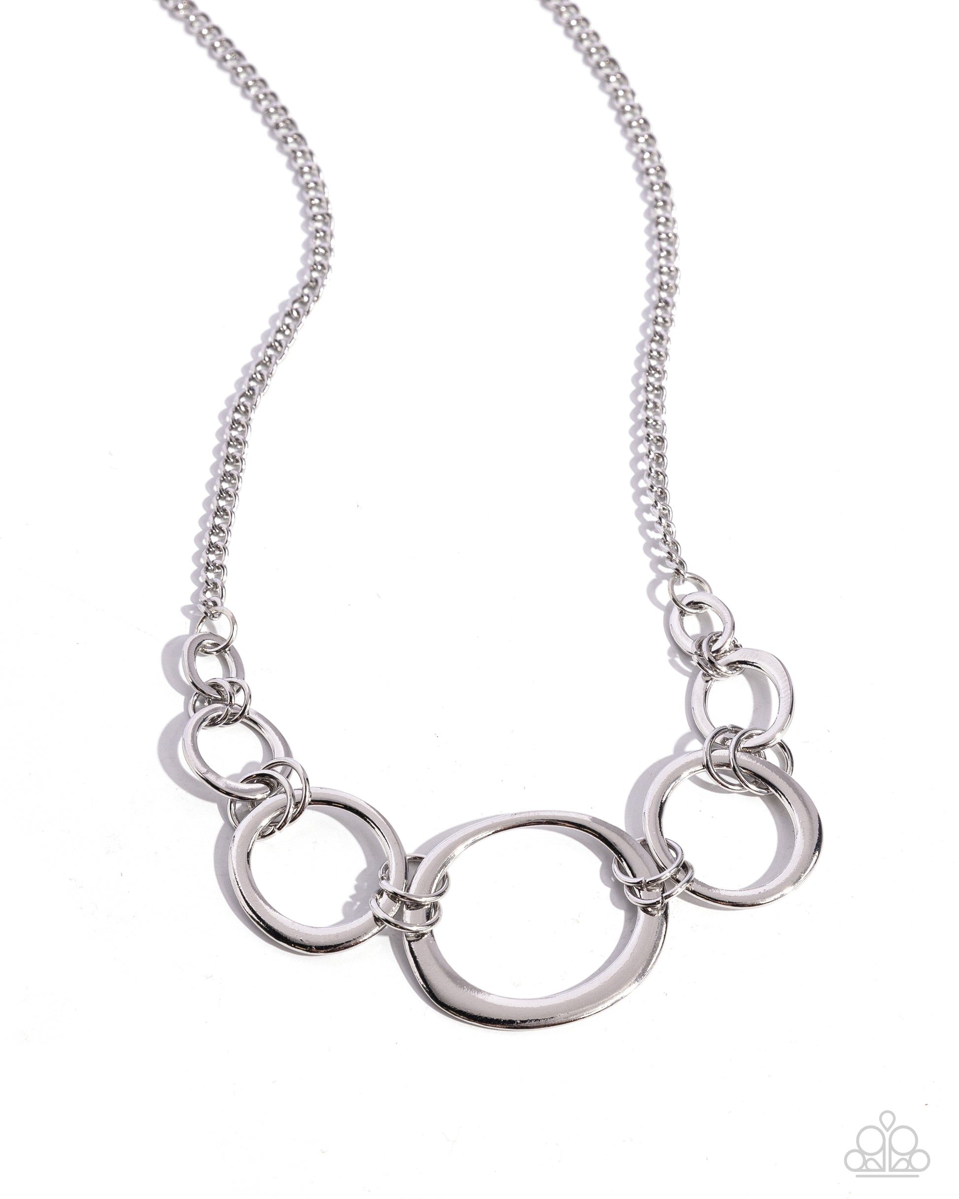 Short Circuit - silver - Paparazzi necklace
