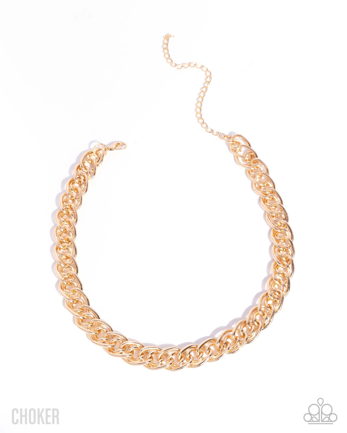 Lustrous Links - gold - Paparazzi necklace