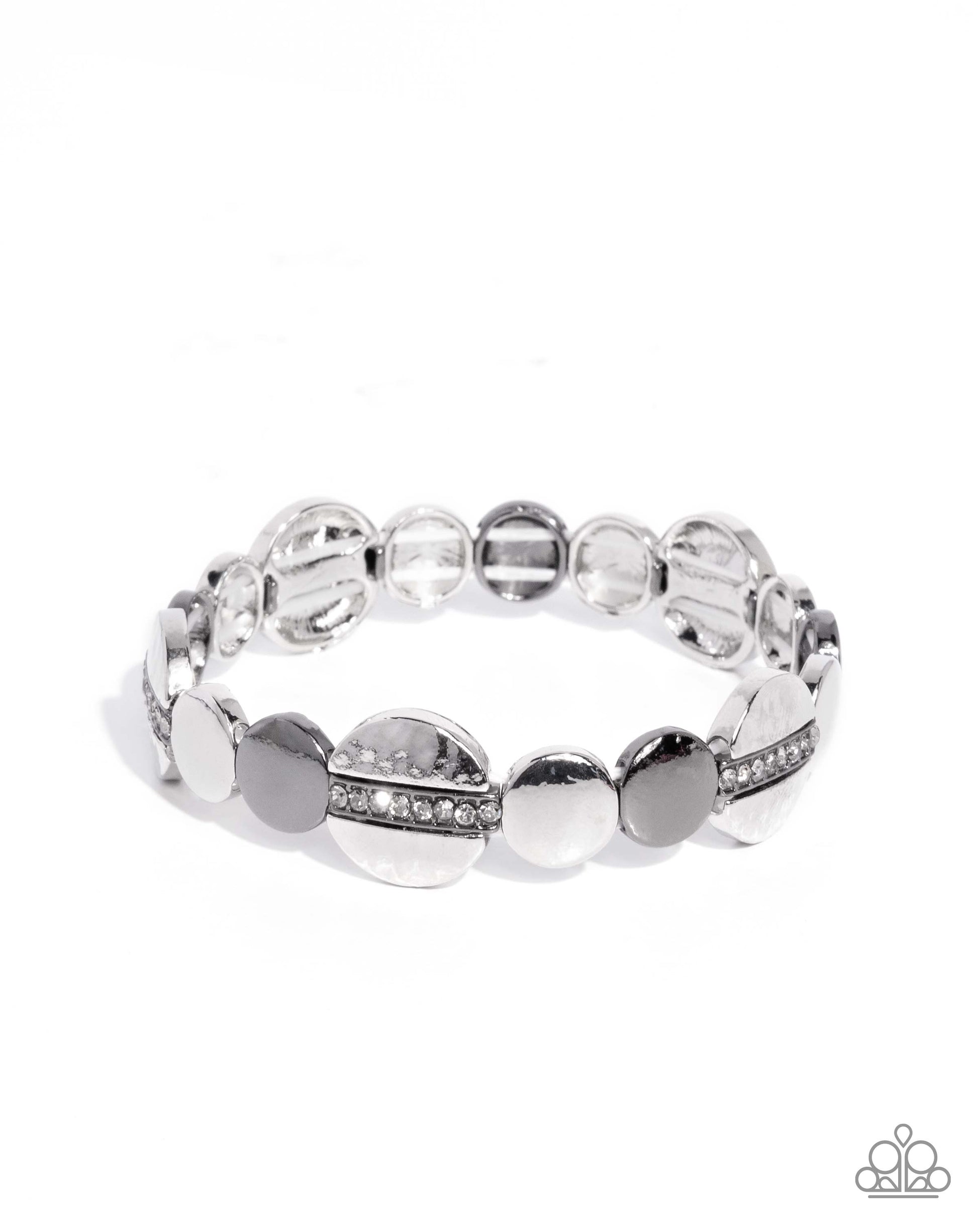Disc Delivery - silver - Paparazzi bracelet