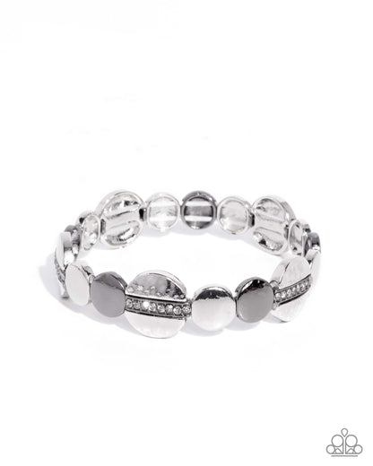 Disc Delivery - silver - Paparazzi bracelet