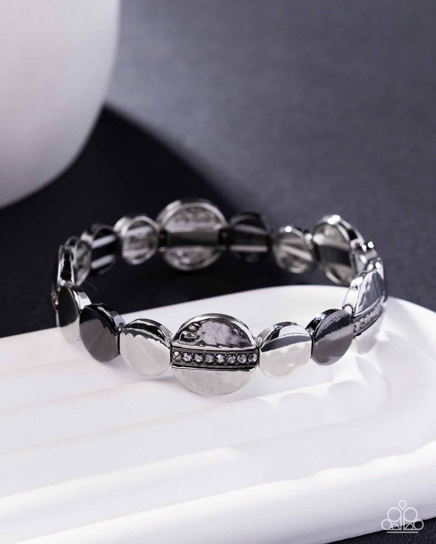 Disc Delivery - silver - Paparazzi bracelet