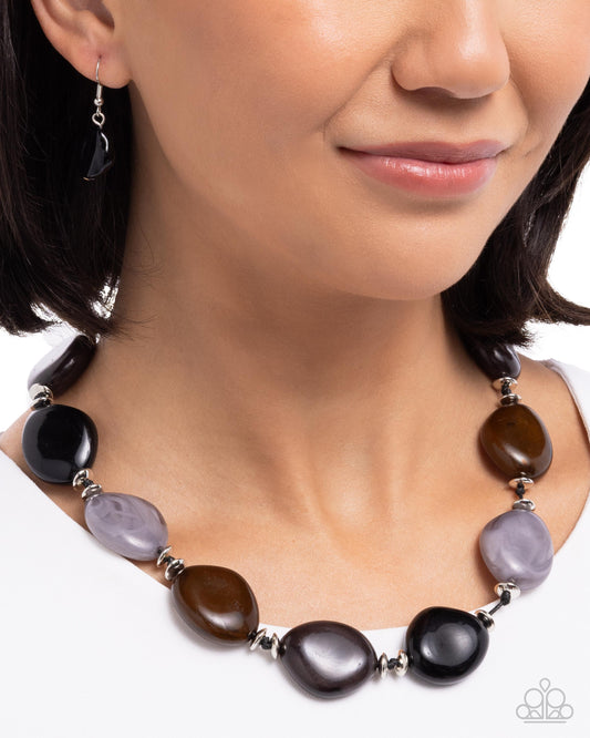 Innocent Improv - black - Paparazzi necklace