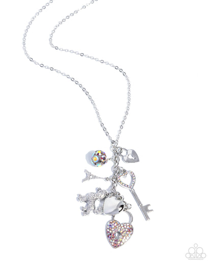 Purely Parisian - orange - Paparazzi necklace