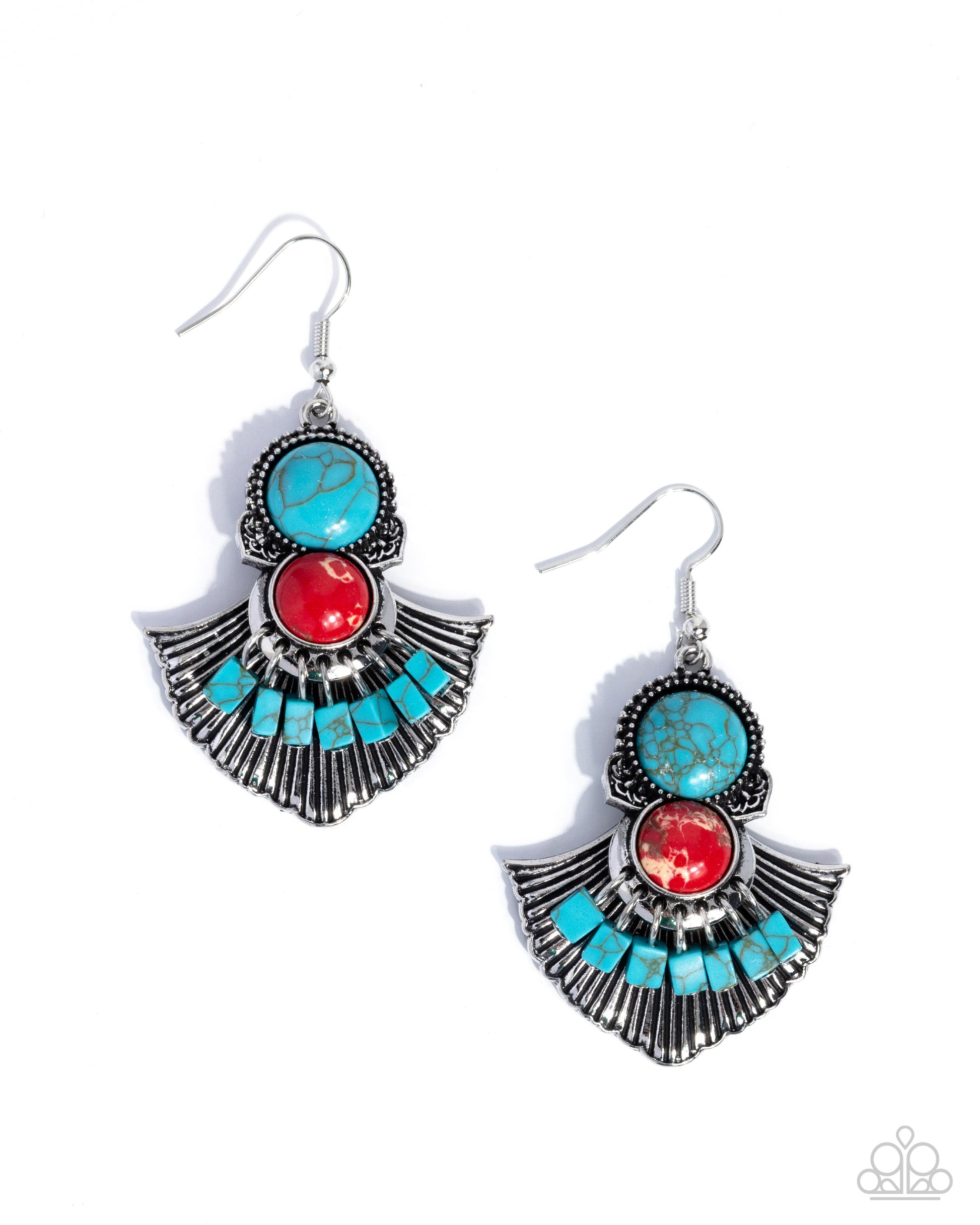 Expecting Adventure - multi - Paparazzi earrings