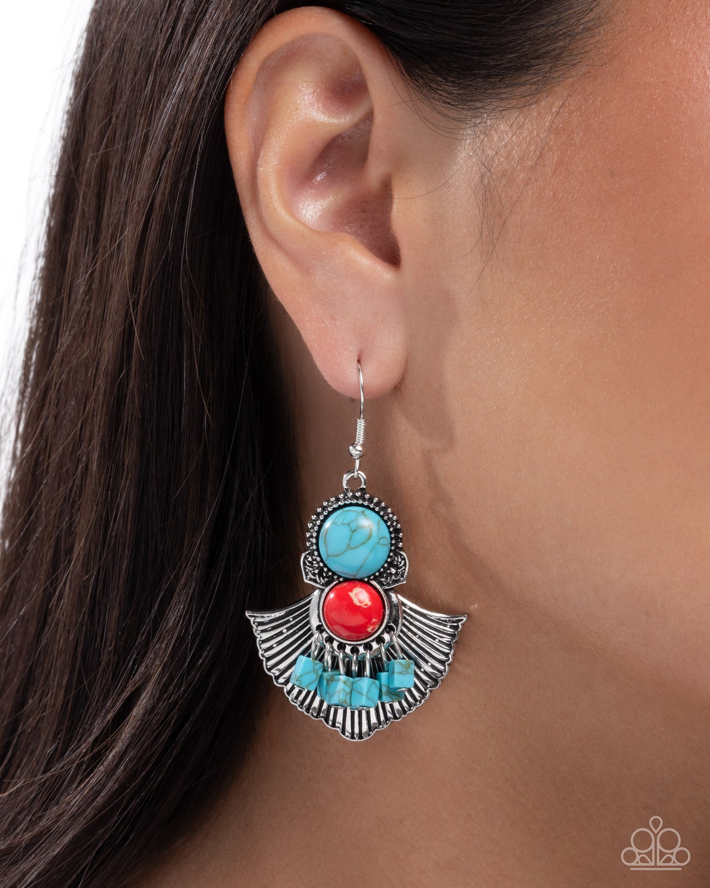 Expecting Adventure - multi - Paparazzi earrings