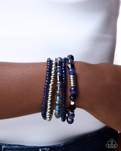 A Beautiful Blend - blue - Paparazzi bracelet