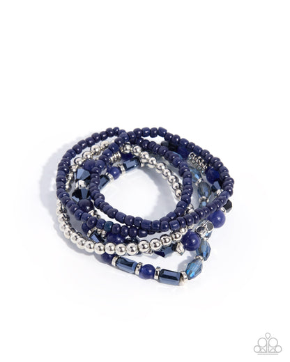 A Beautiful Blend - blue - Paparazzi bracelet