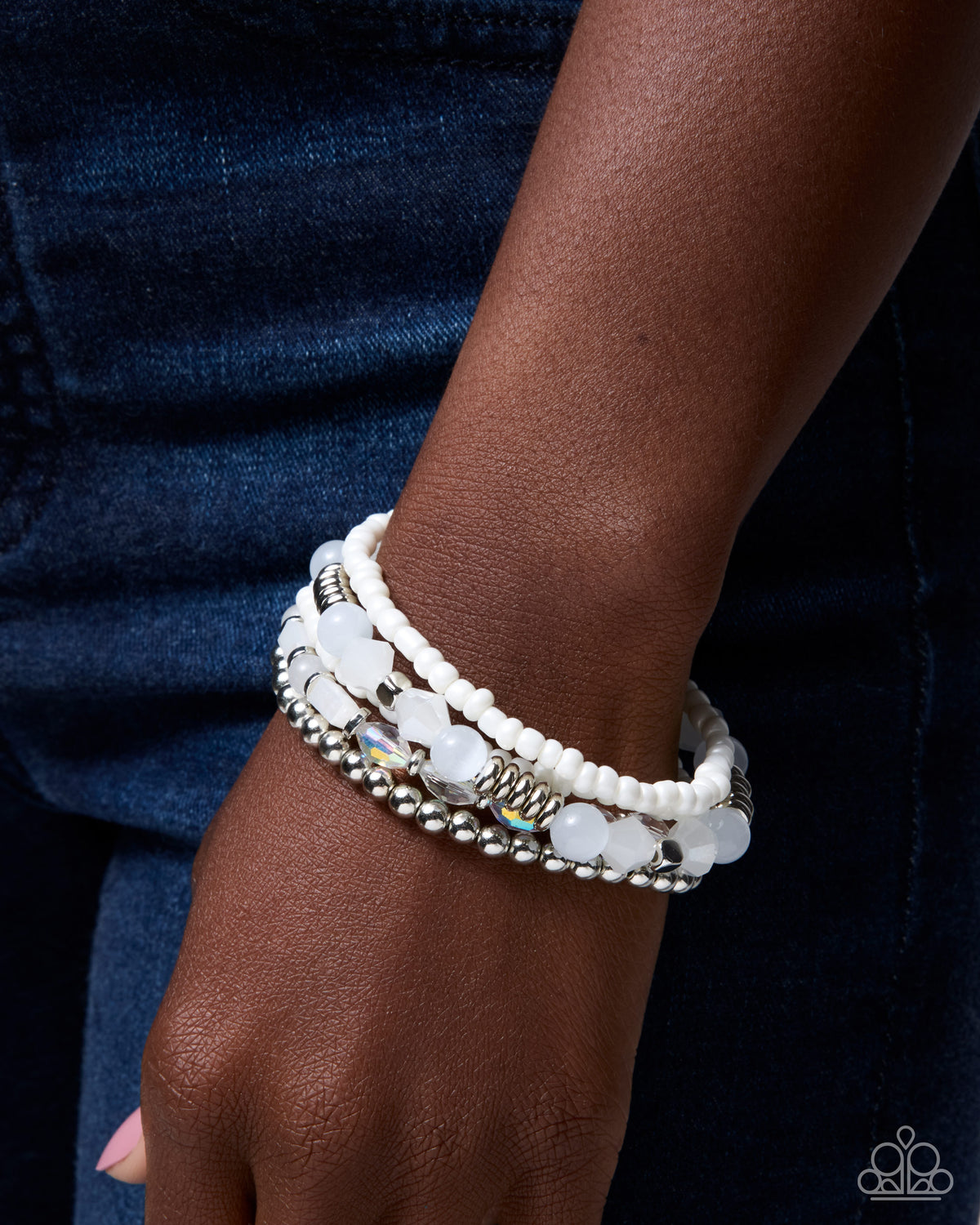 A Beautiful Blend - white - Paparazzi bracelet