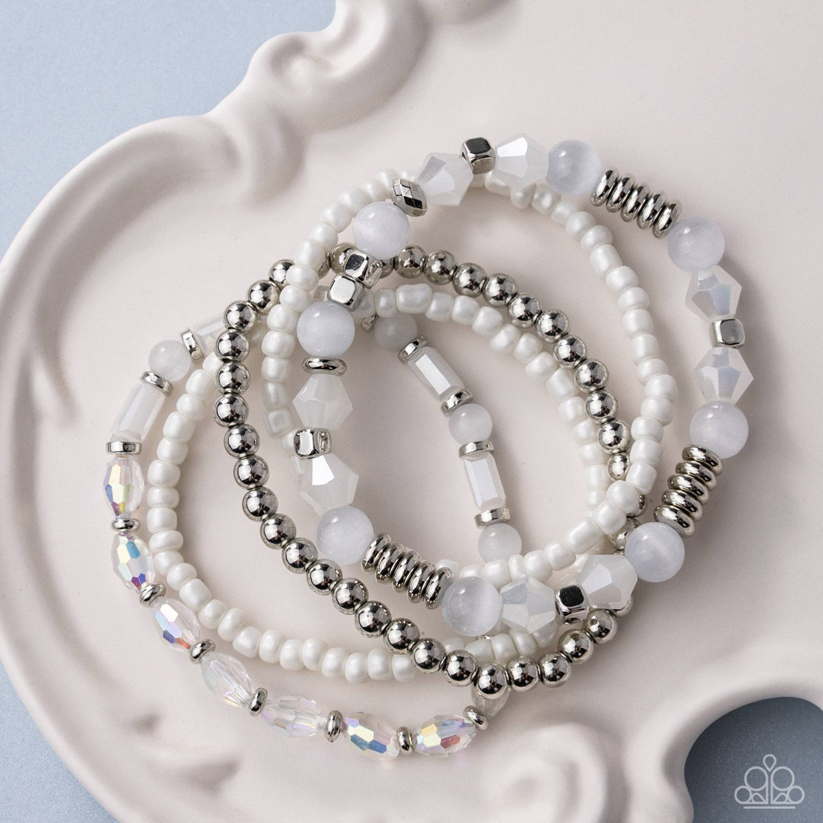 A Beautiful Blend - white - Paparazzi bracelet