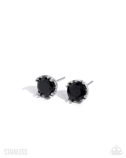 A Change of Color - black - Paparazzi earrings