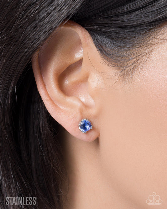 A Change of Color - blue - Paparazzi earrings