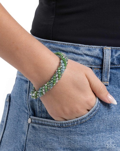 A Dash of Drama - green - Paparazzi bracelet