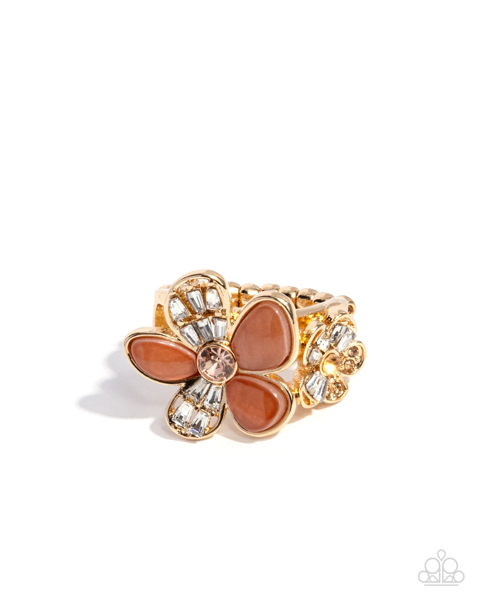 A Dizzy SHELL- brown - Paparazzi ring