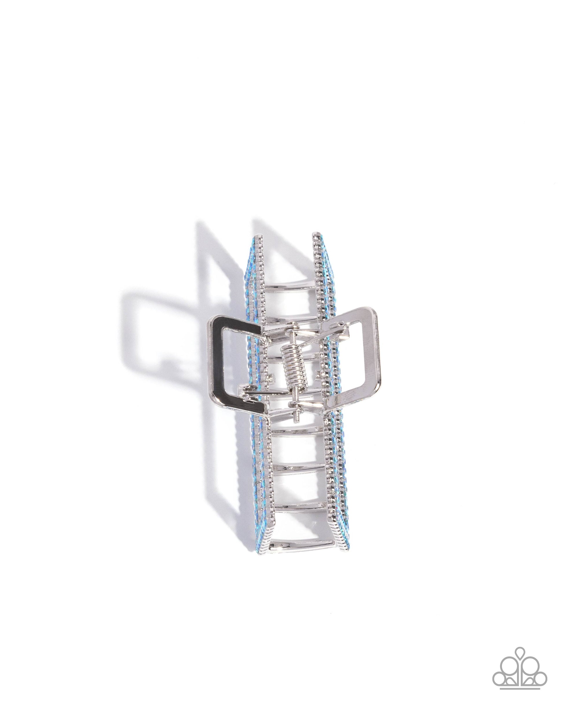 A Glittery Example - blue - Paparazzi hair clip