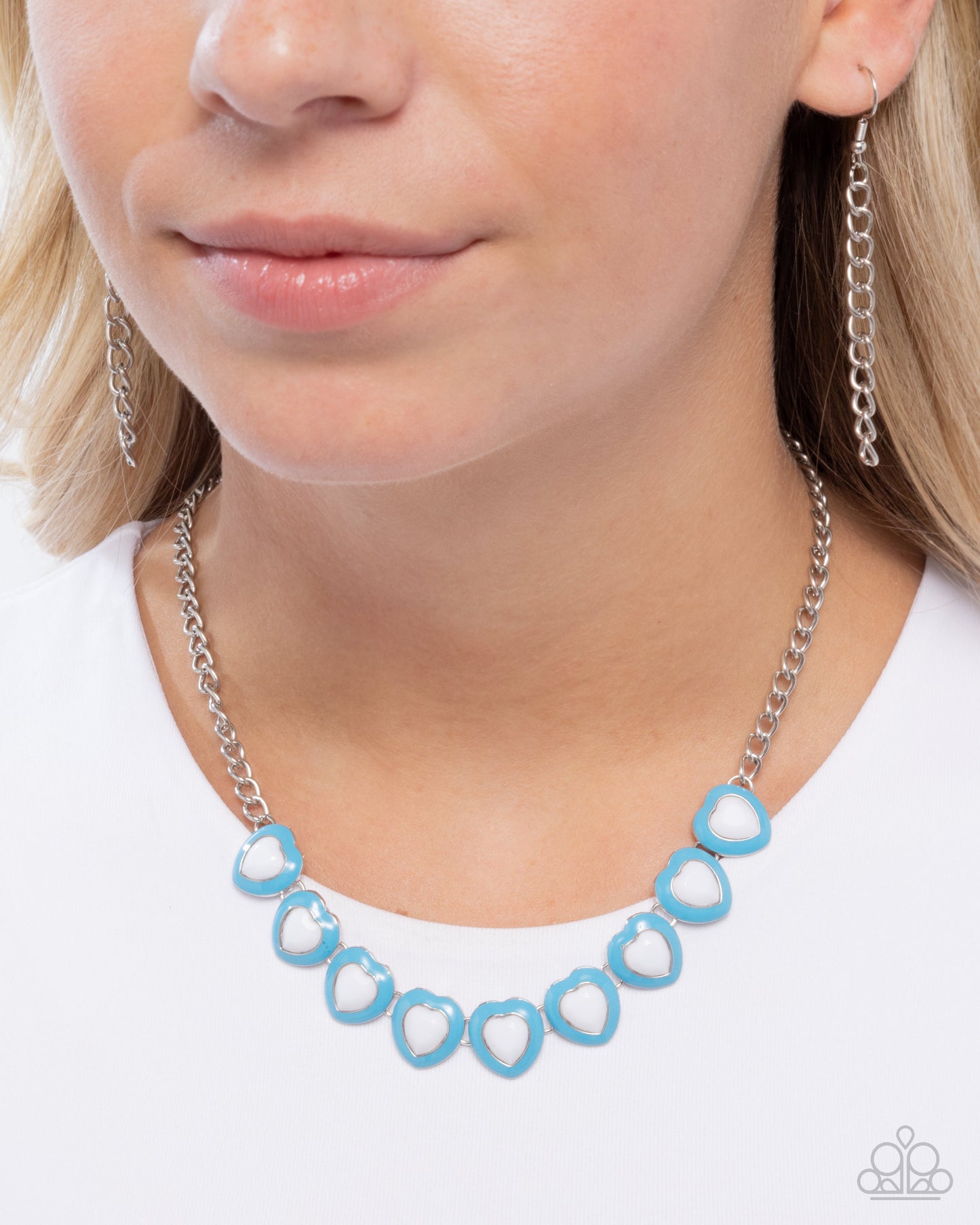 A Heartbeat Away - blue - Paparazzi necklace