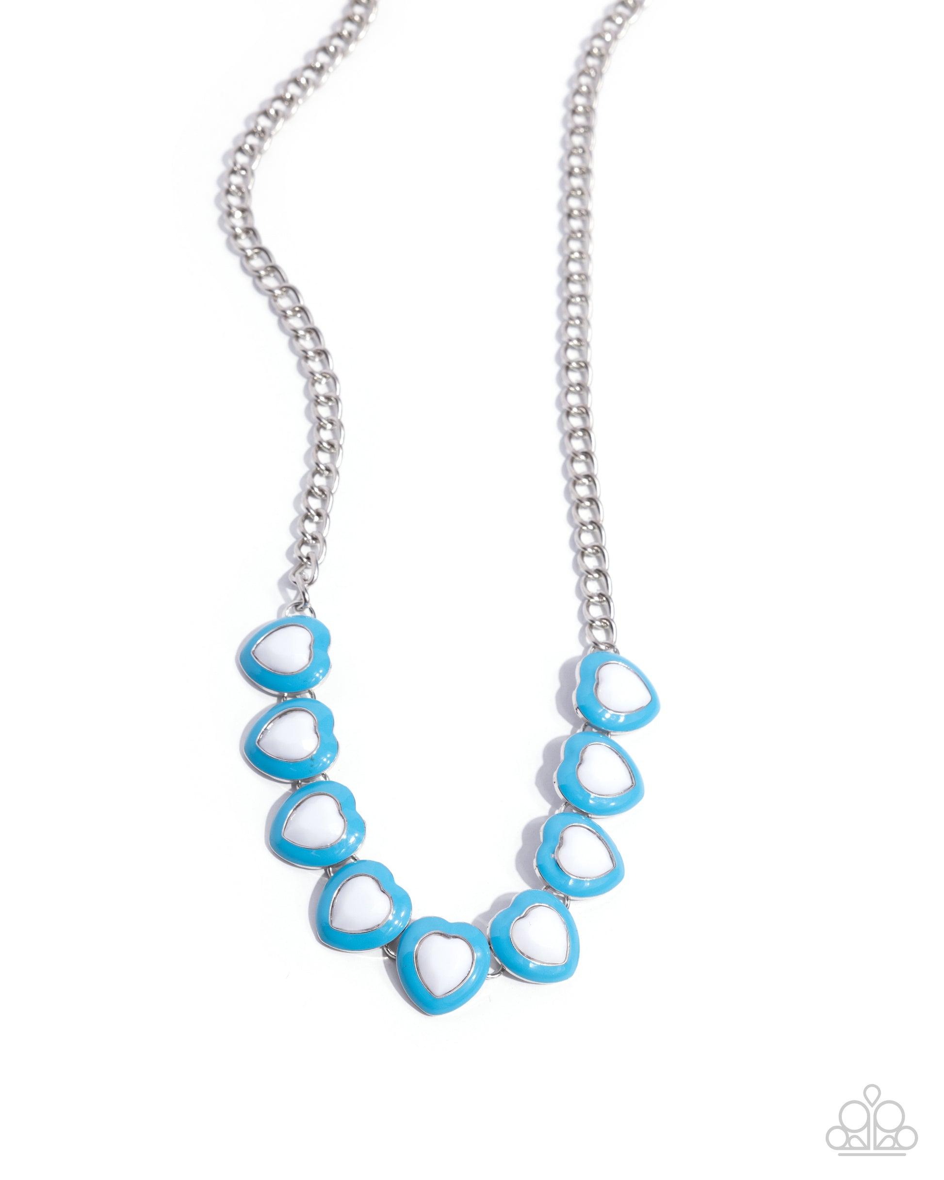A Heartbeat Away - blue - Paparazzi necklace