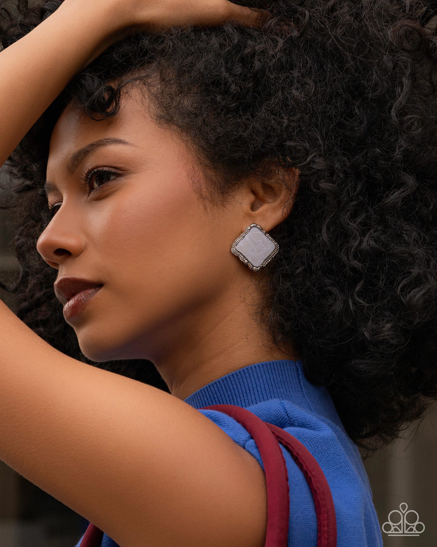 A Polished Work Of Art - white - Paparazzi earrings