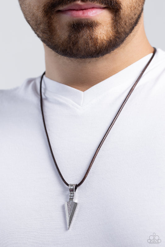 ARROWHEAD Rush - brown - Paparazzi MENS necklace