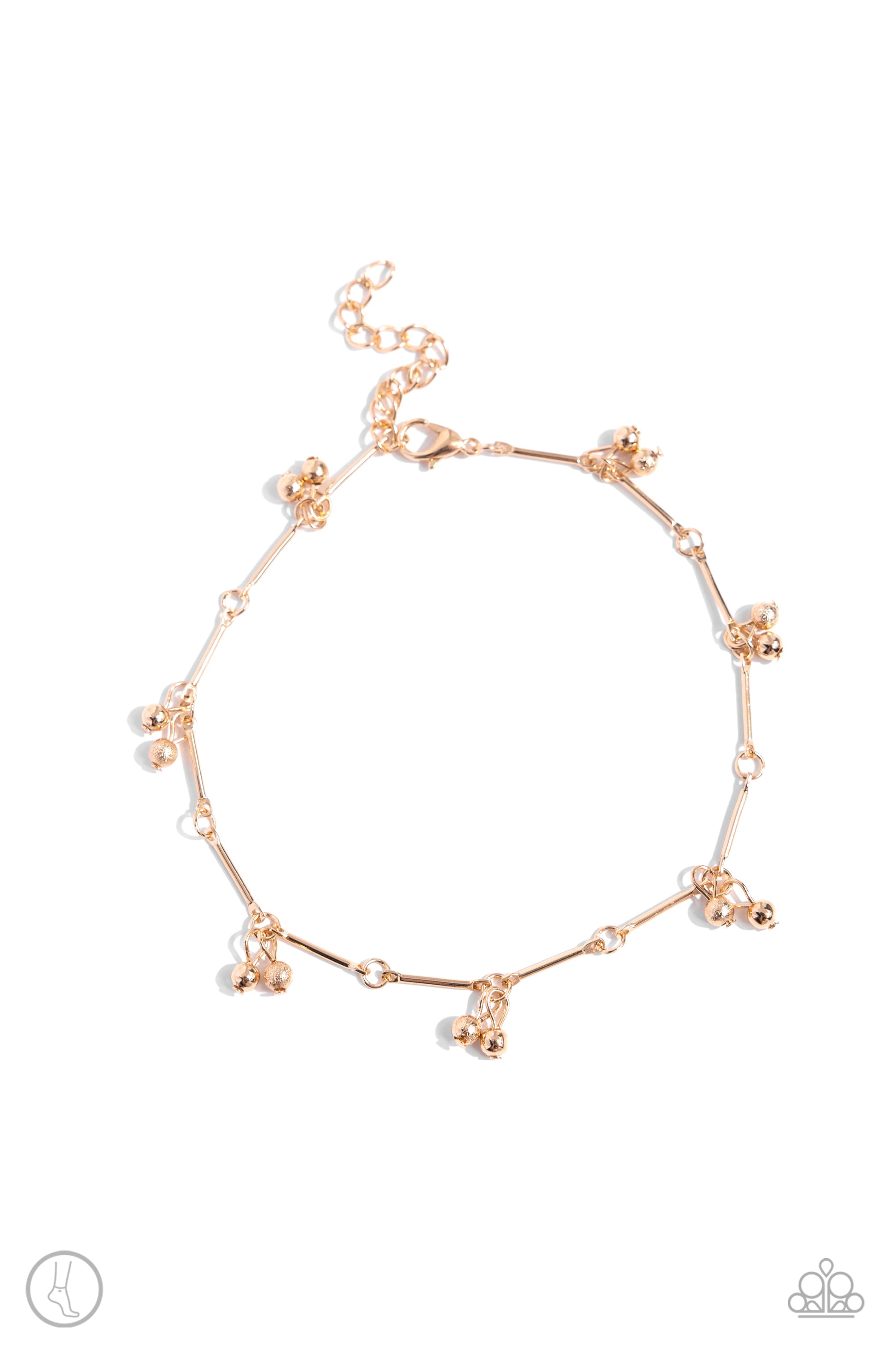 A SMILE A Minute - gold - Paparazzi anklet
