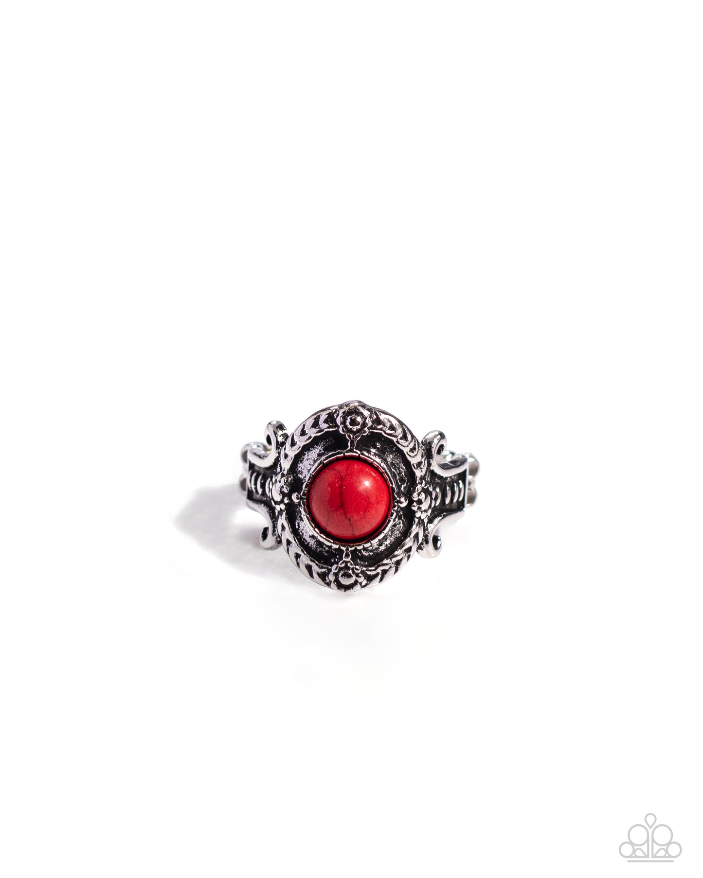 A STAMPED Out Performance - red - Paparazzi ring