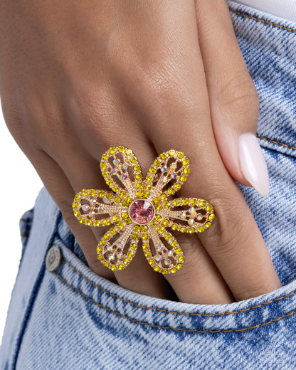 Absolutely Thriving - yellow - Paparazzi ring