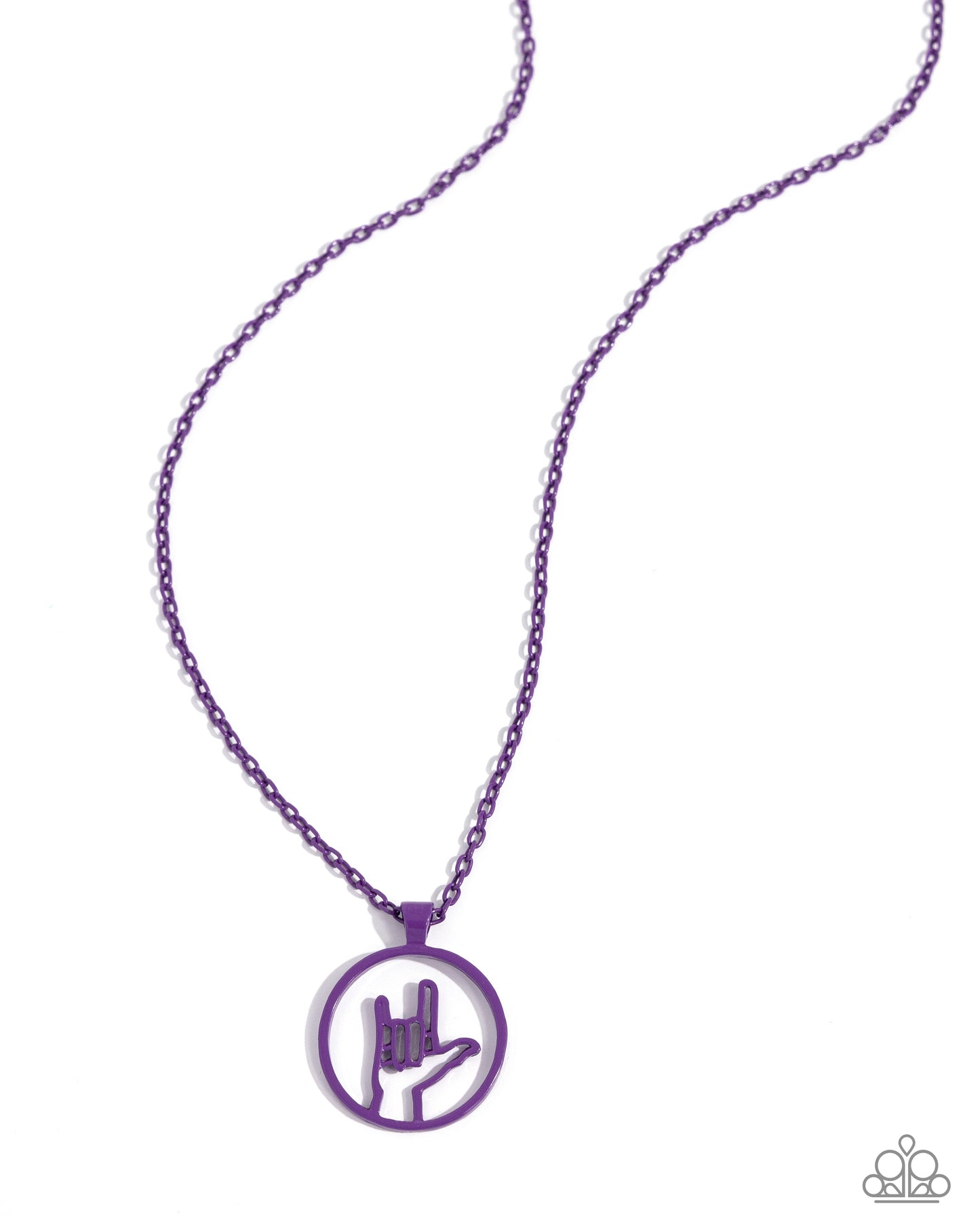 Abstract ASL - purple - Paparazzi necklace