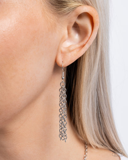 Abstract Abalone - pink - Paparazzi necklace