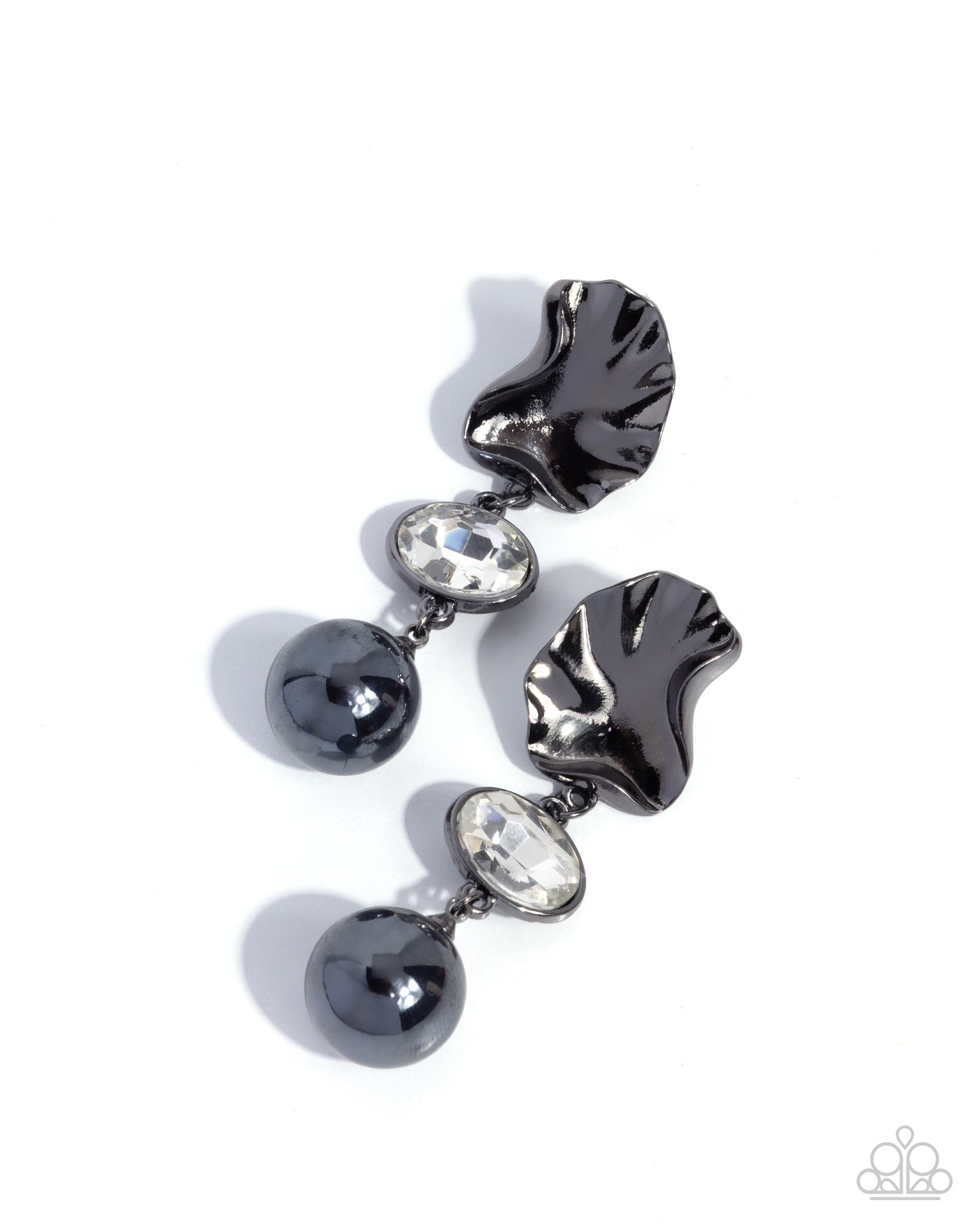 Abstract Abracadabra - black - Paparazzi earrings