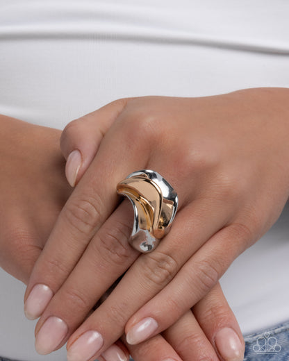 Abstract Academy - silver - Paparazzi ring