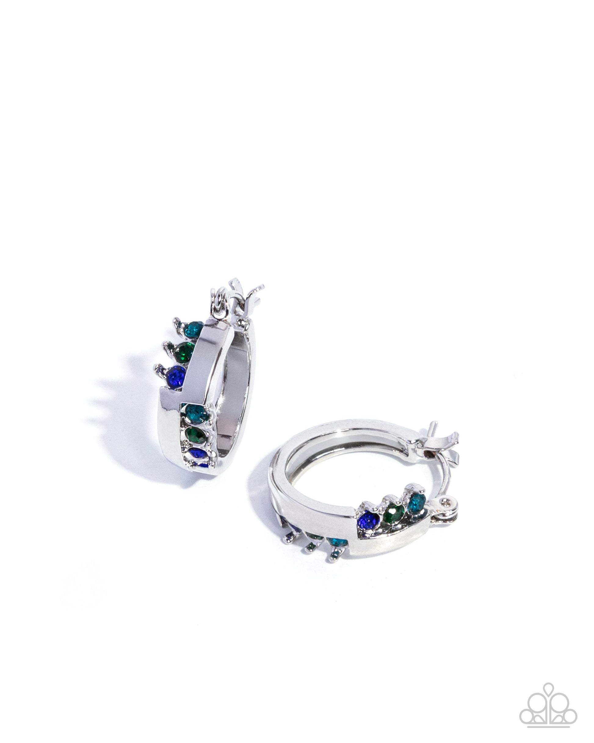 Abstract Accomplishment - blue - Paparazzi earrings