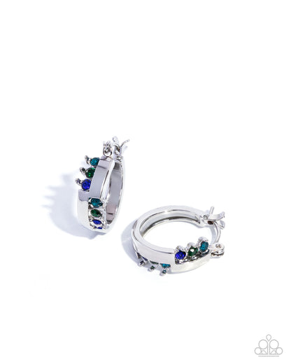 Abstract Accomplishment - blue - Paparazzi earrings