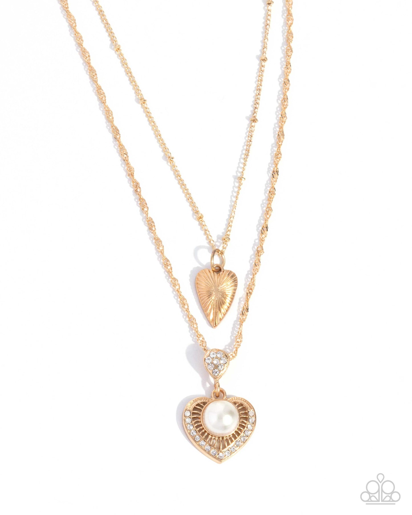 Abstract Affection - gold - Paparazzi necklace