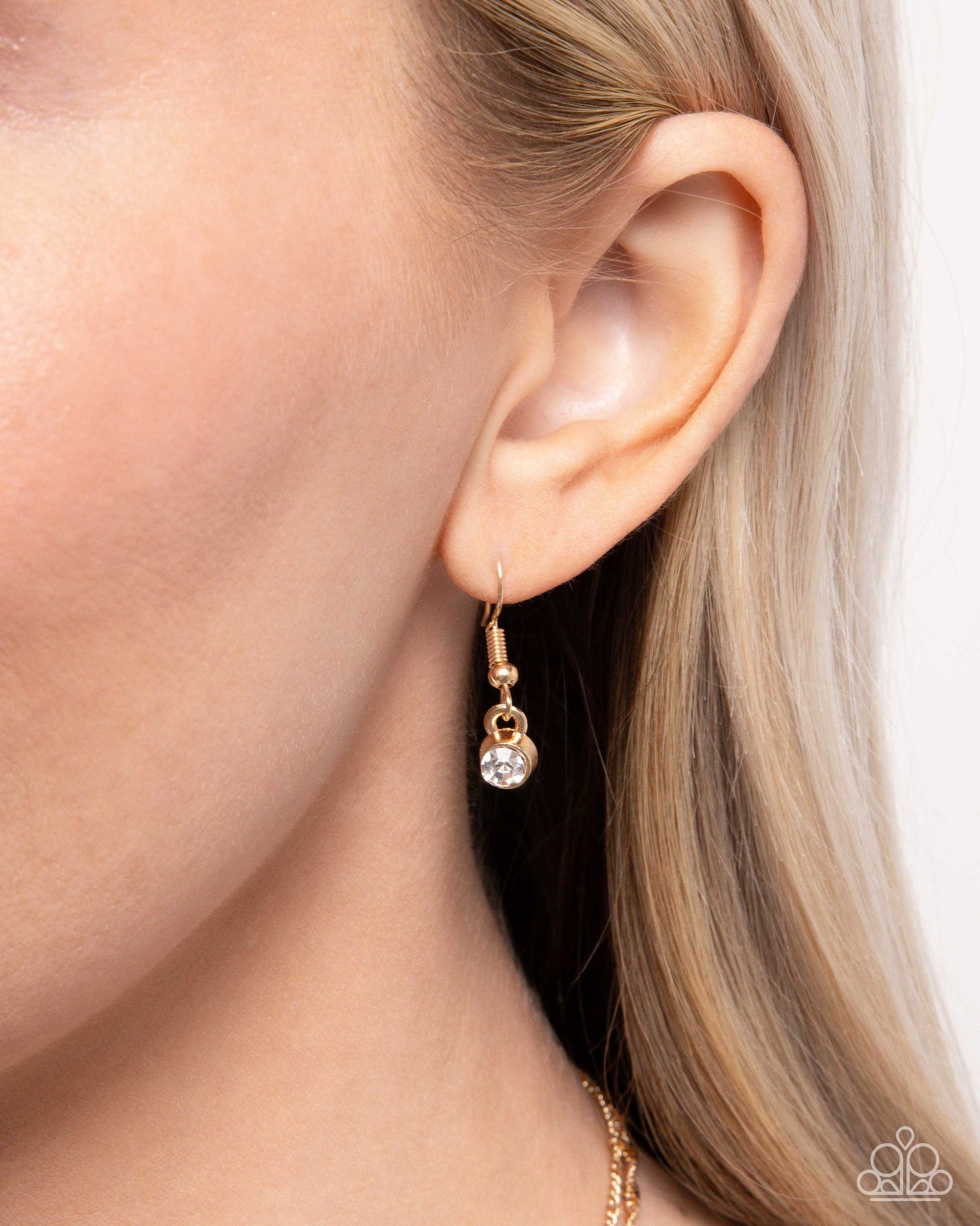 Abstract Affection - gold - Paparazzi necklace