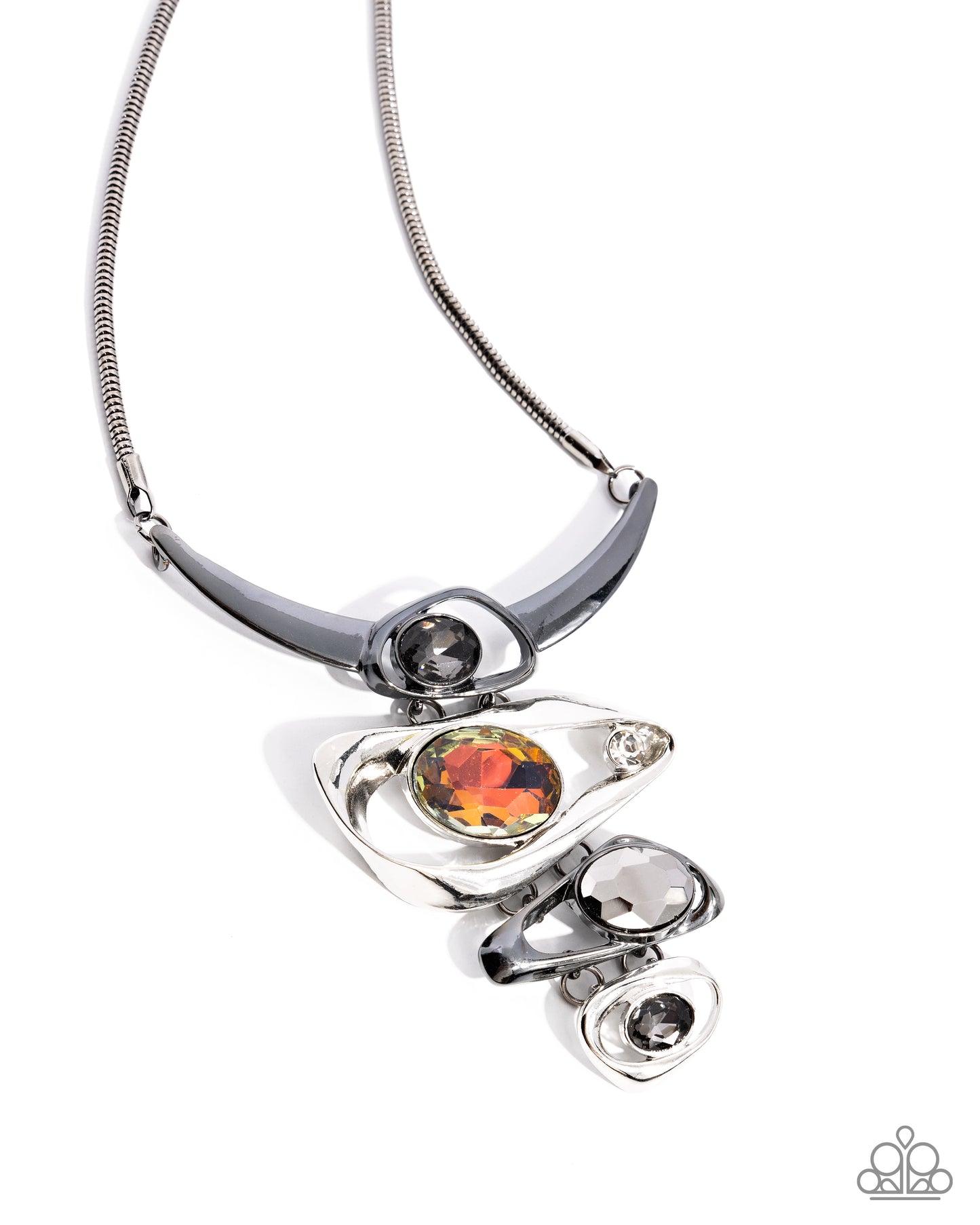 Abundantly Abstract - black - Paparazzi necklace