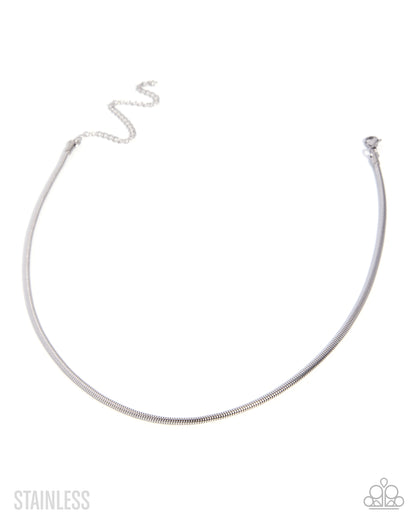 Acceptable Allegiance - silver - Paparazzi necklace
