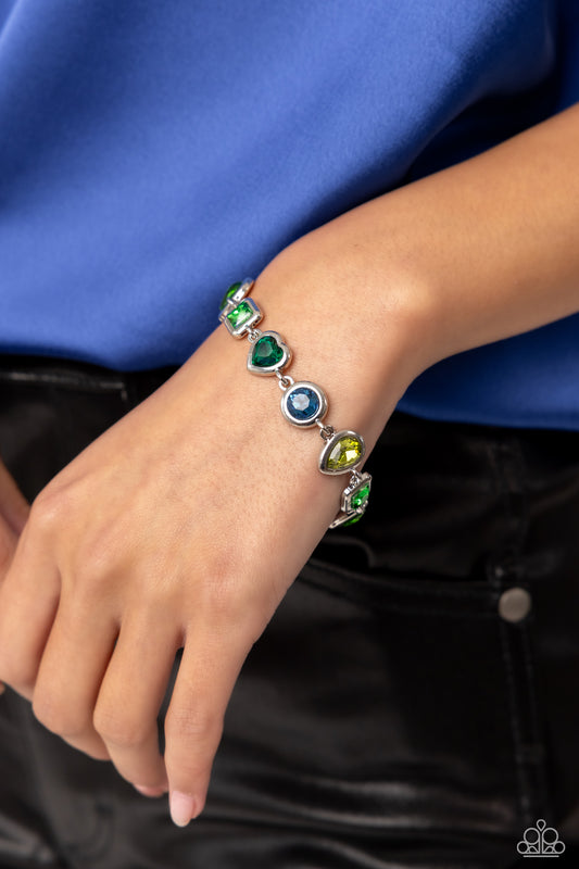 Actively Abstract - green - Paparazzi bracelet